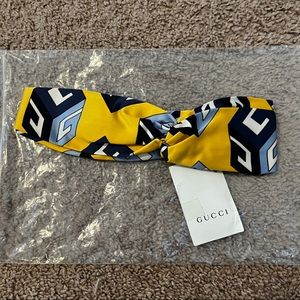 Yellow and blue Gucci headband